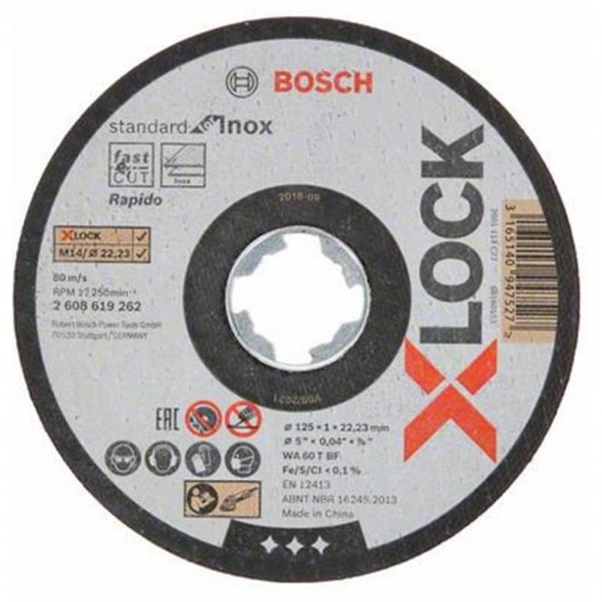 Řezné kotouče X-LOCK Inox 125x1x22