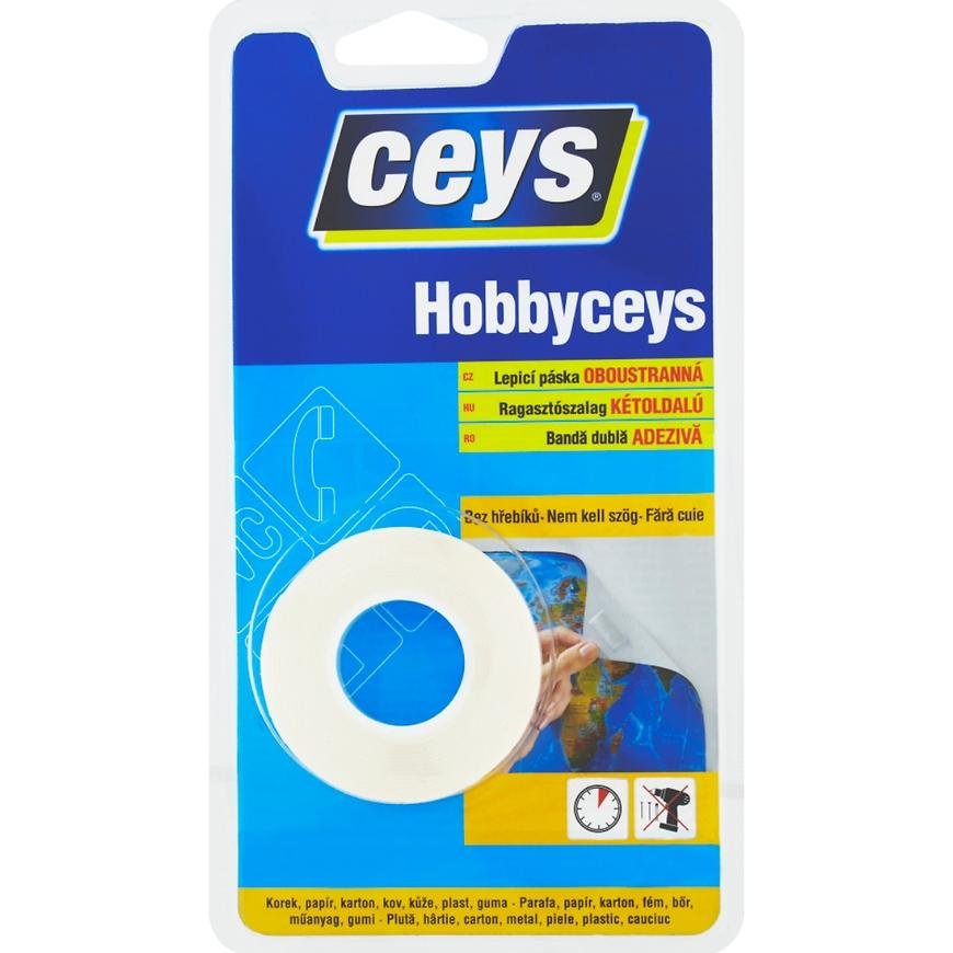 Oboustranná lepicí páska Ceys Hobbyceys 2 m x 15 mm