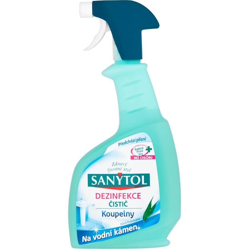 Dezinfekce čistič Sanytol koupelny vůně eukalyptu 500 ml